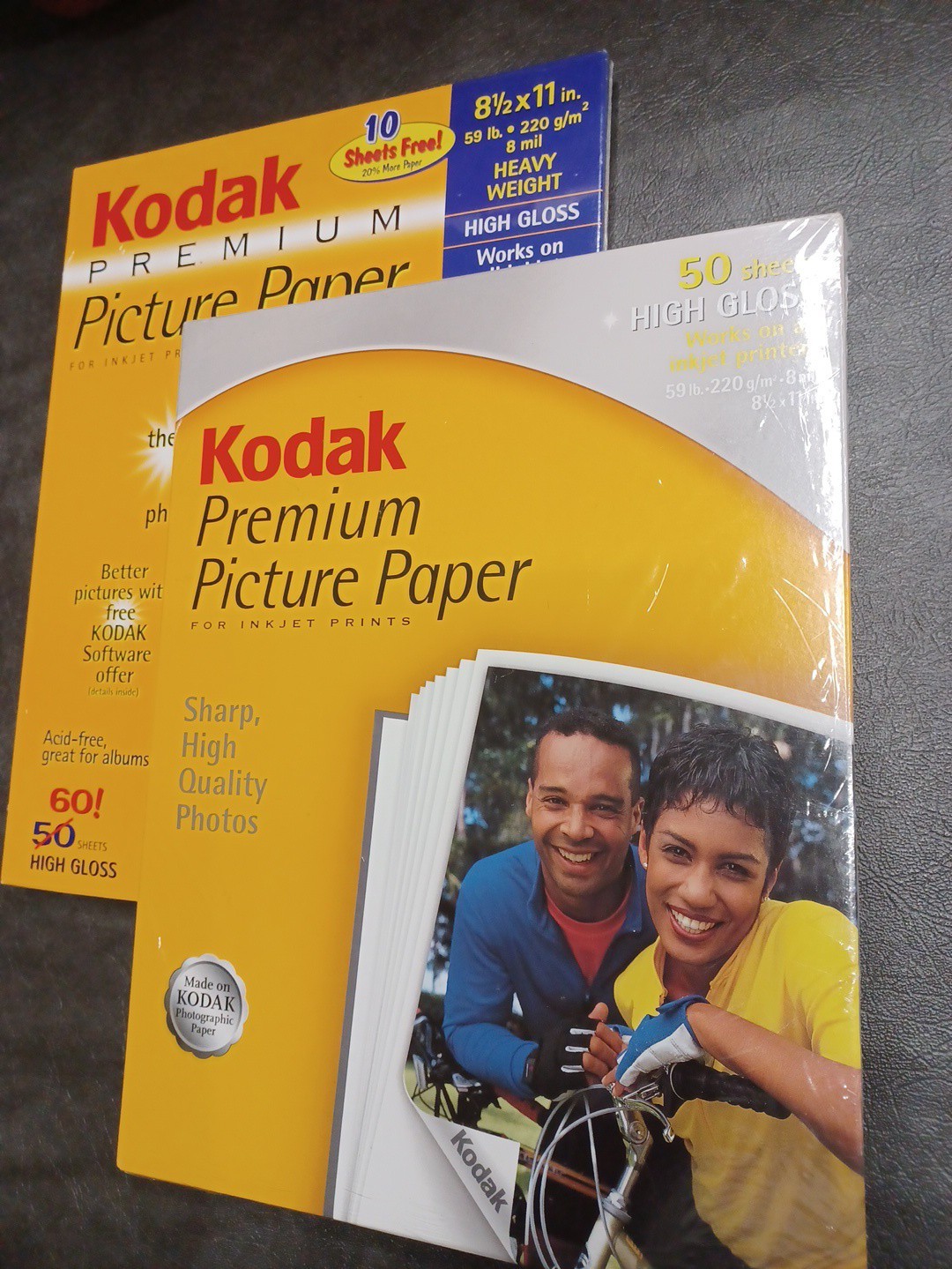 Kodak Premium Photo Paper Lot 2 Gloss 8.5x11 100 Sealed + 10 Sheets For Inkjet