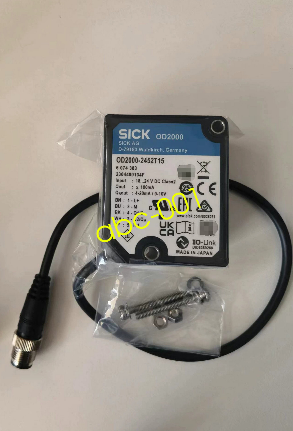 1pc SICK OD2000-2452T15 Laser distance sensor 6074383