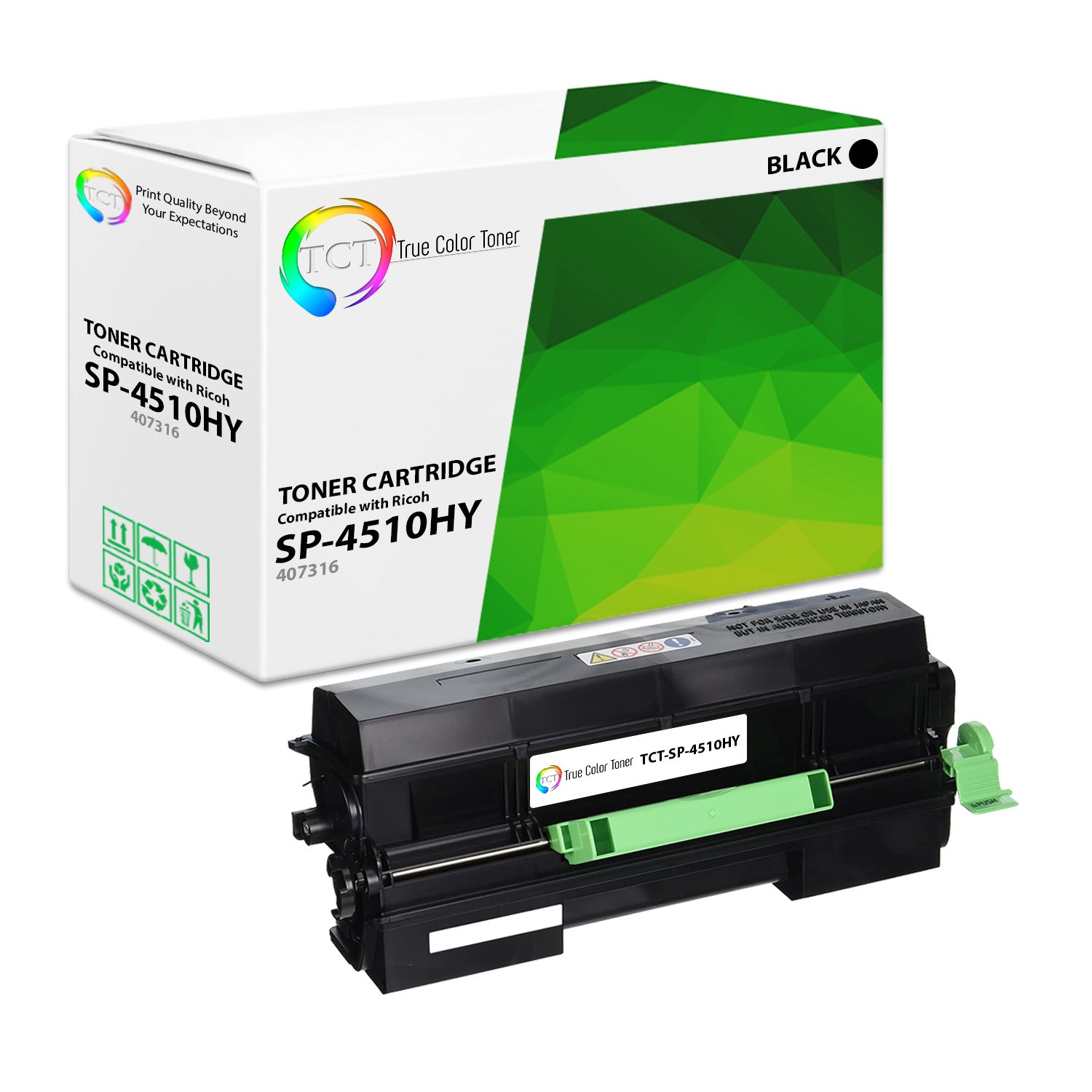 TCT Premium SP4510 Black Extra Hi-Yield for Ricoh SP4510DN Compatible Toner
