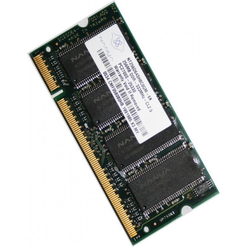 Nanya NT256D64SH8B8AGM-6K 256MB DDR PC2700 333MHz 200-Pin SO-DIMM