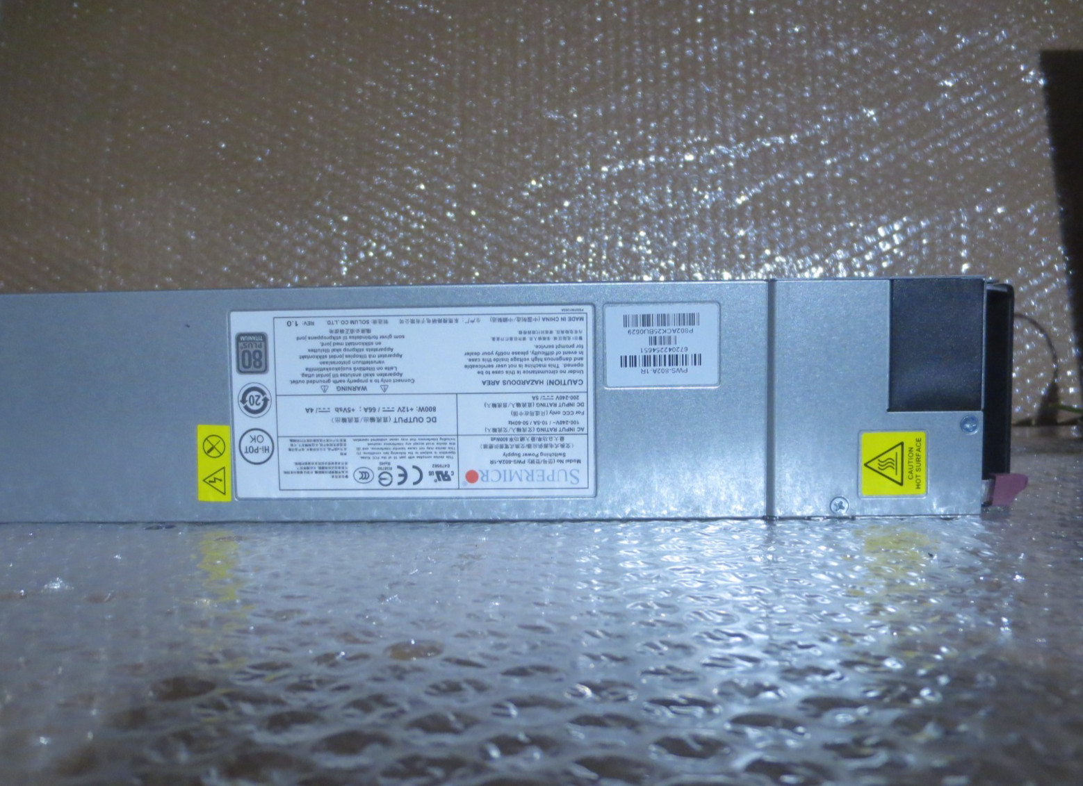 SUPER MICRO PWS-802A-1R 800W 12V 66A 5Vsb 4A Switching Power Supply  prism_elect