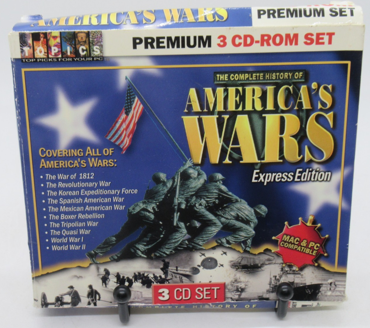COMPLETE HISTORY OF AMERICA'S WARS - EXPRESS ED. 3-DISC PC CD-ROM SET, 1812-WWII