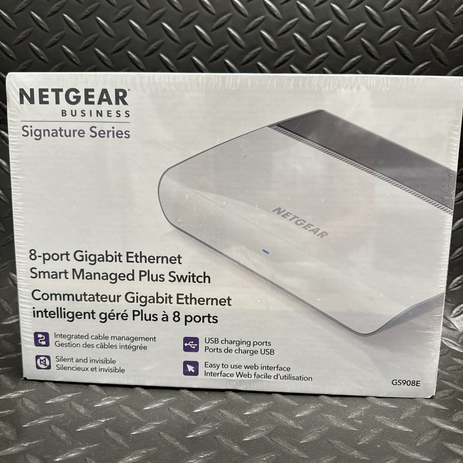 *SEALED* Netgear GS908E-100NAS 8-Port Wall Mountable Managed Ethernet Switch
