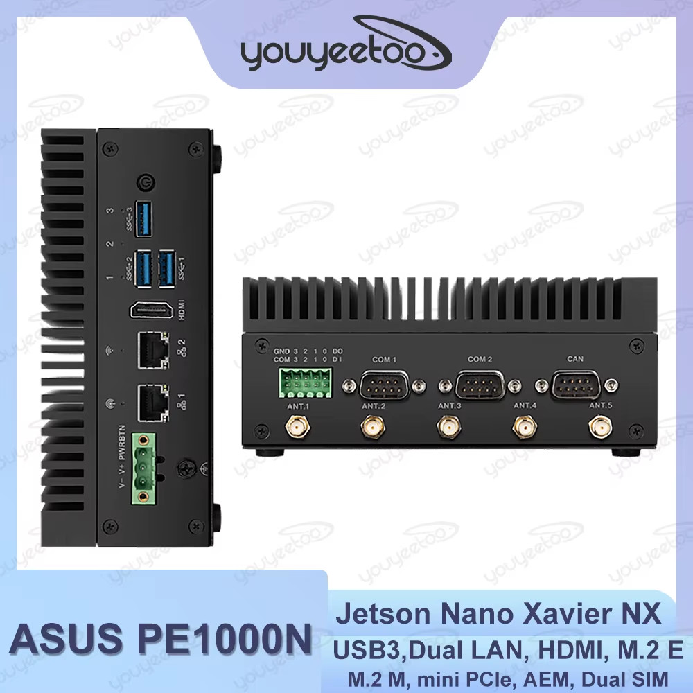 ASUS PE1000N AI Edge Computer Optional NVIDIA Jetson Nano TX2 NX and Xavier NX A