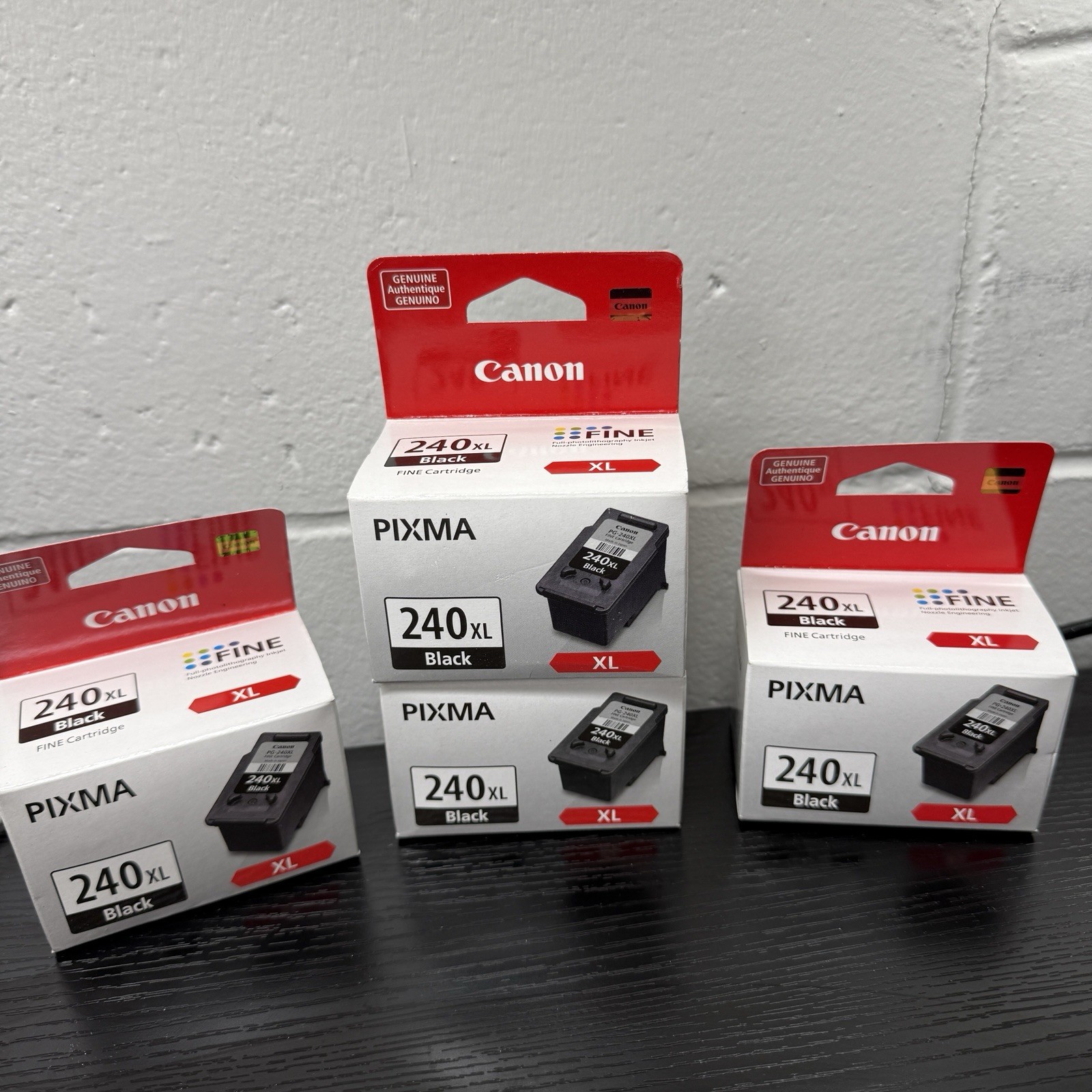 (4) Lot of Canon PG-240XL High Yield Black Ink (4 pack) genuine sealed