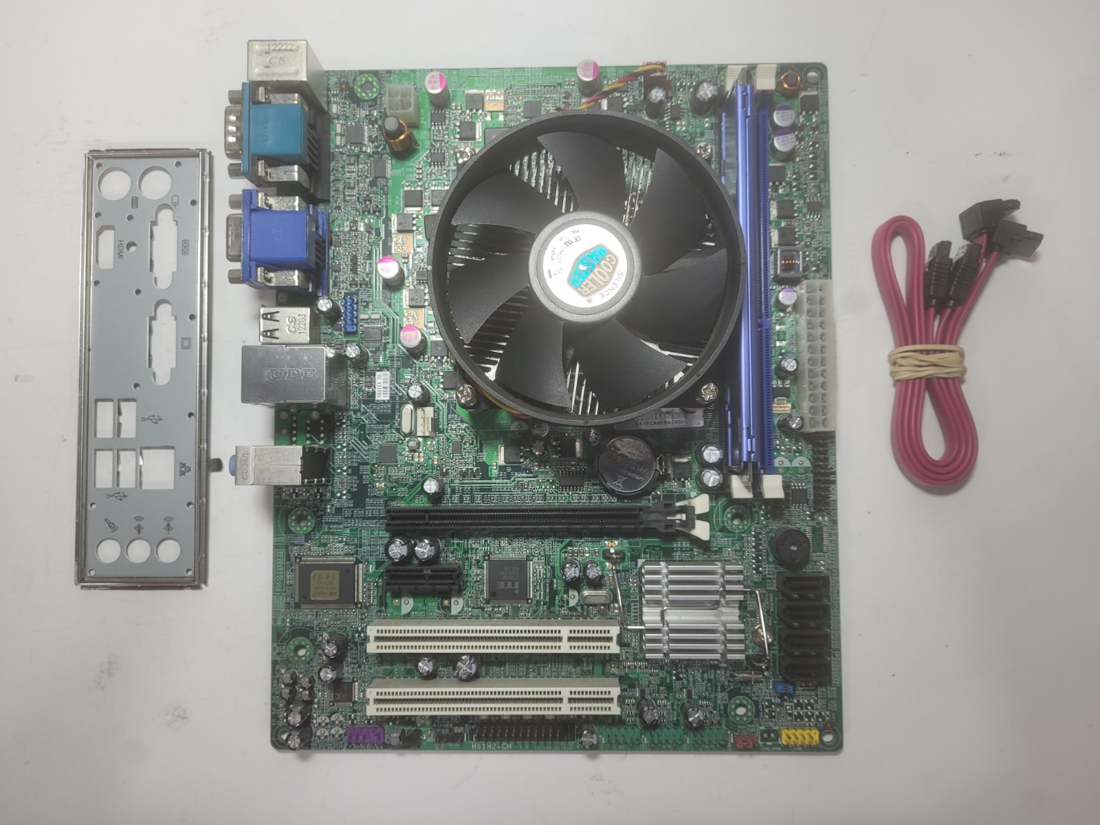 ECS H87H3-CM Motherboard Core i3-2120, 4GB RAM, IO Shield #2270