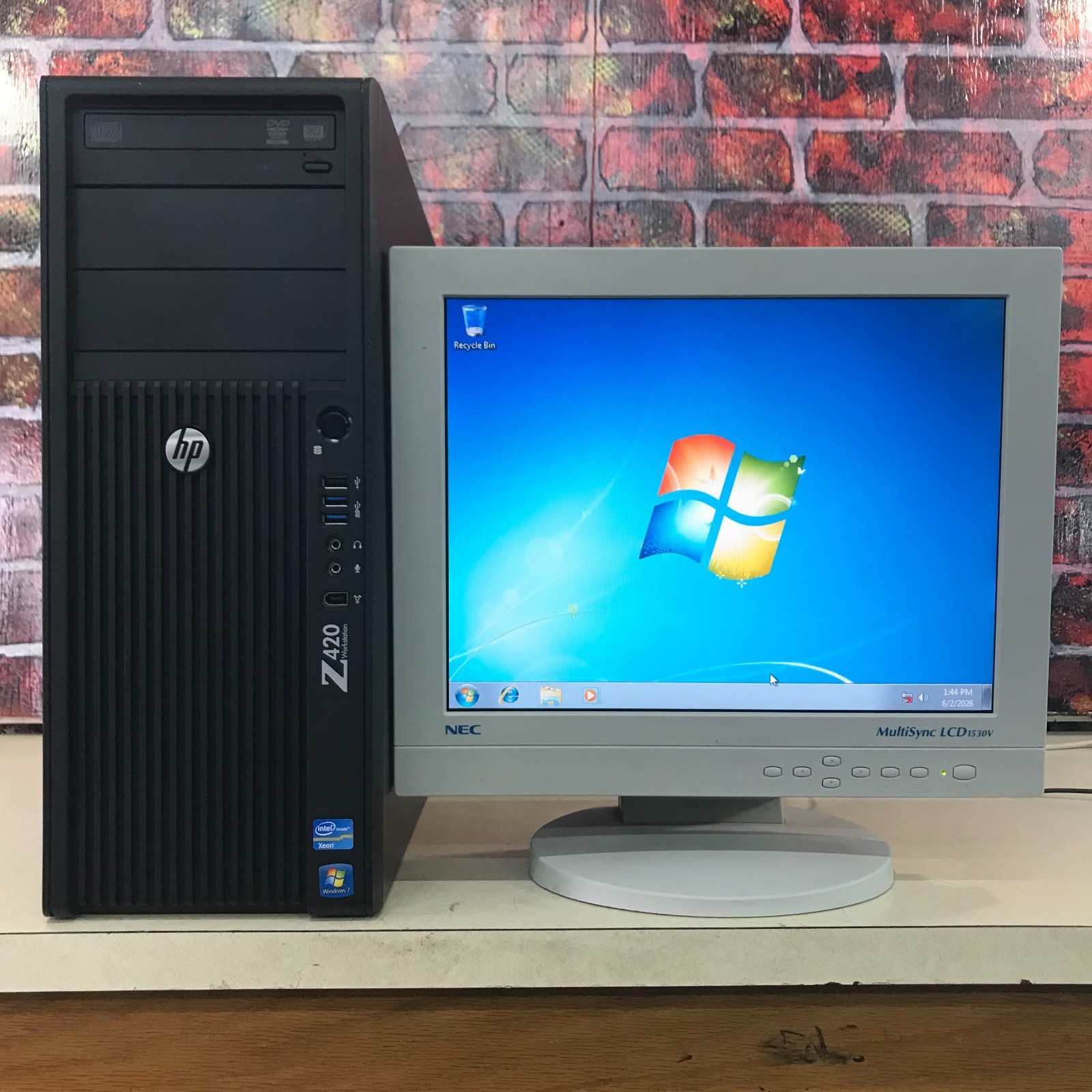 HP Z420 Workstation PC Xeon E5-1620 3.60GHz 8GB RAM 500GB HDD (Windows 7 Pro)