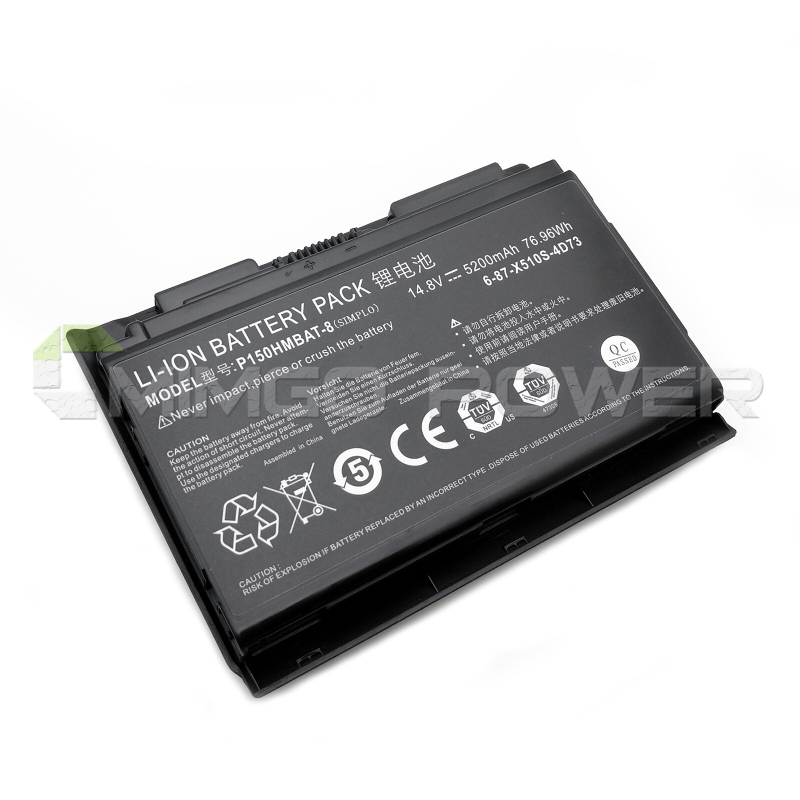 New Genuine P150HMBAT-8 Battery for Clevo X710S 6-87-X710S-4273 6-87-X710S-4271