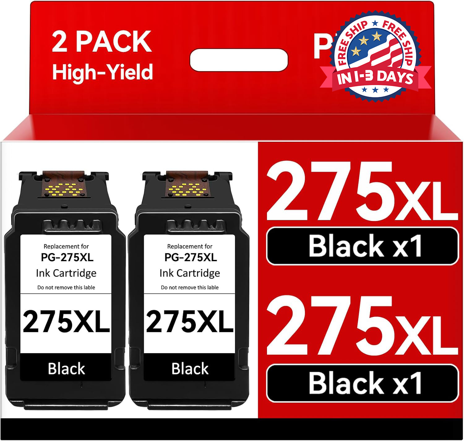 Reemplazo de cartuchos de tinta negra para Canon PG-275