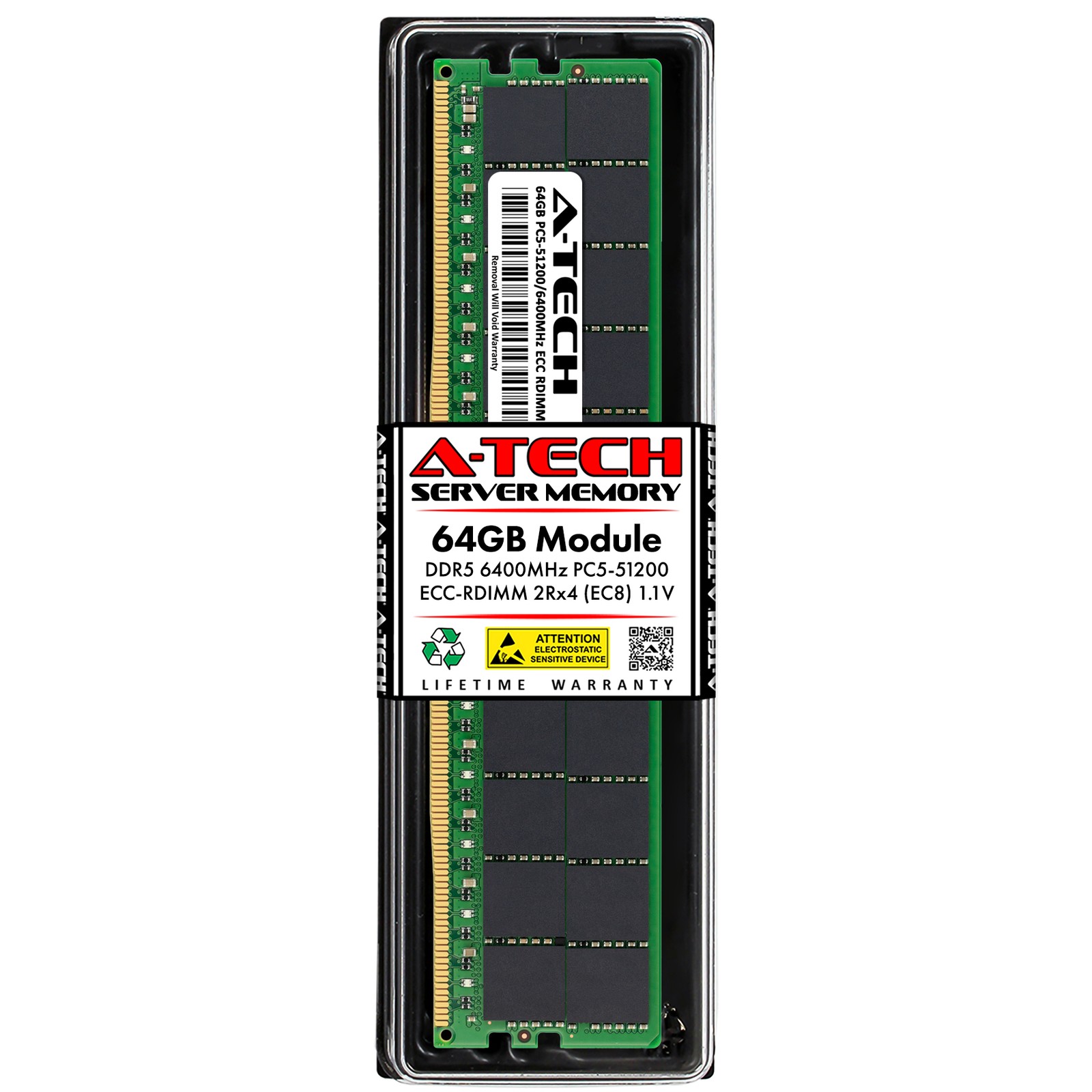 64GB DDR5 PC5-51200R RDIMM Replacement for Micron MTC40F2046S1RC64BD1 Memory RAM
