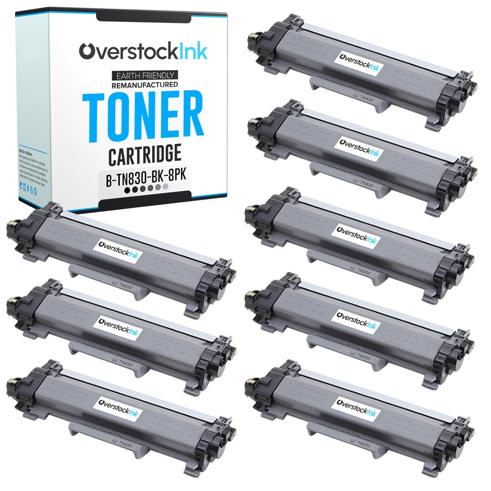 8-Pack Compatible OSI TN-830 Cartridge fits Brother HL-L2420DW L2460DW L2467DW