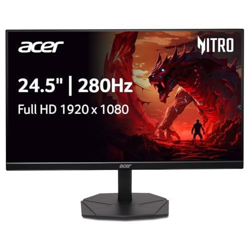 Acer Nitro 24.5in FHD 1920x1080 280Hz Gaming Monitor KG251Q Z1biip