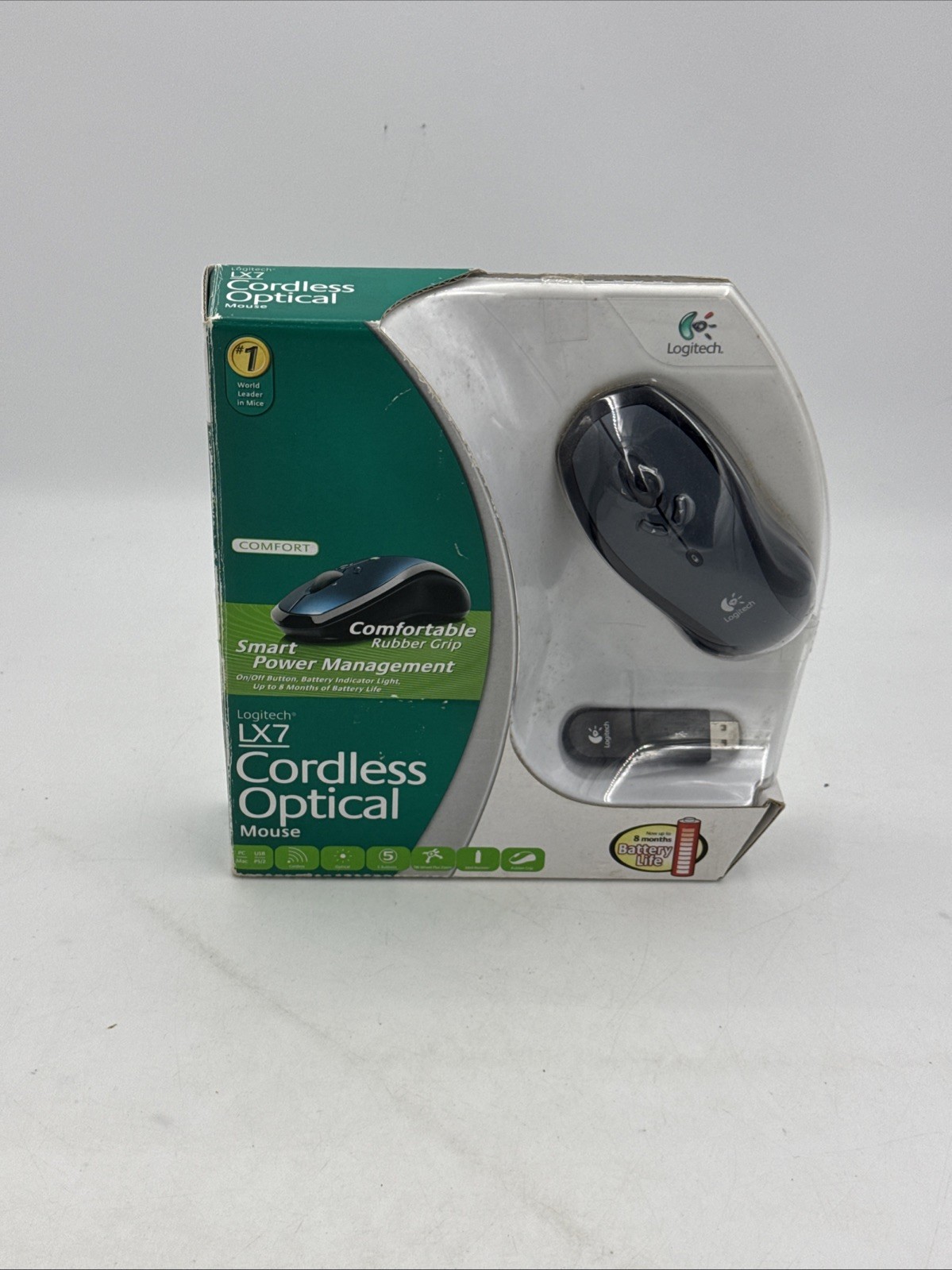 Logitech LX7 Cordless Wireless 5 Button Optical Mouse New in the Box