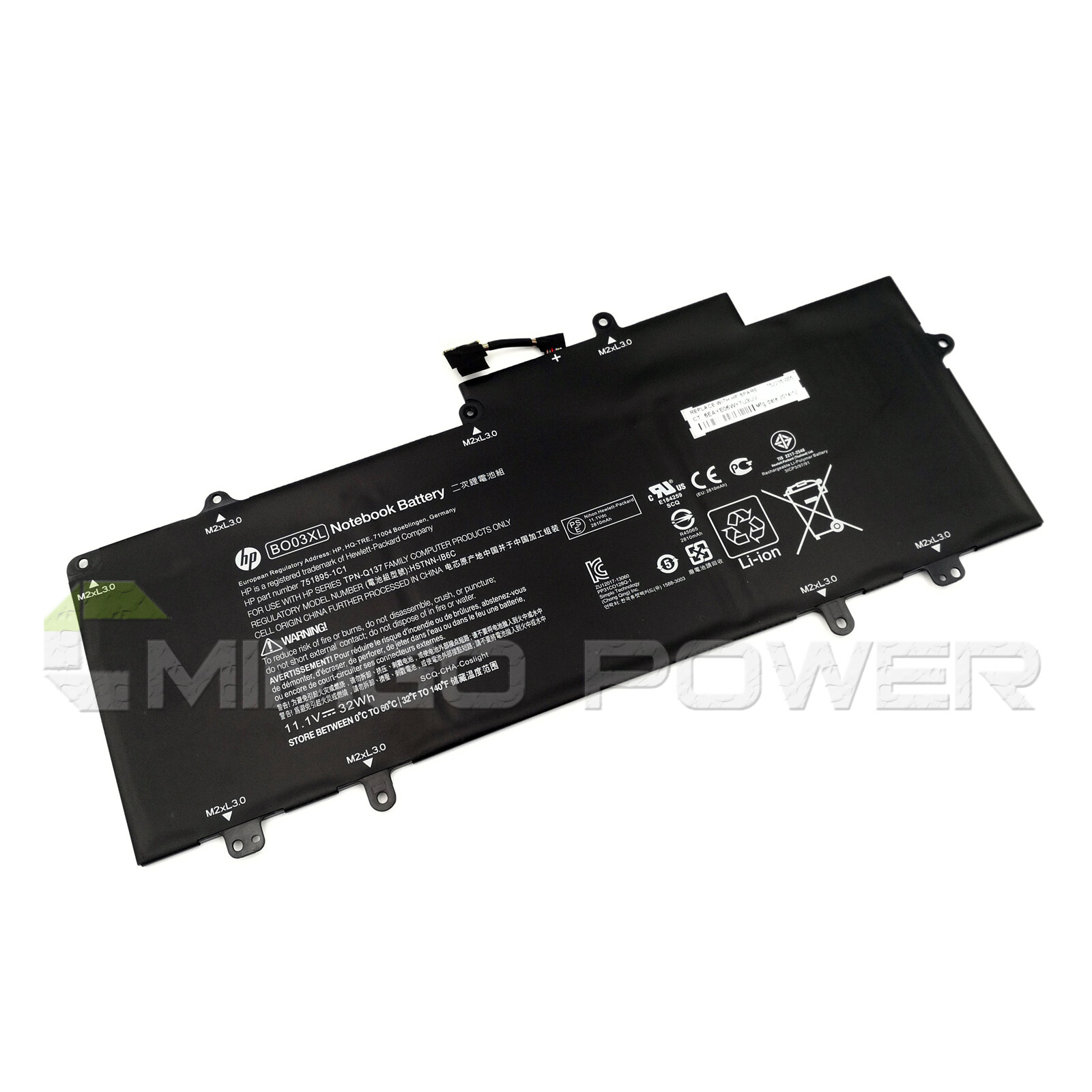 New Genuine BO03XL Battery for HP Chromebook 14 G3 HSTNN-IB6C 773836-1B1 OEM