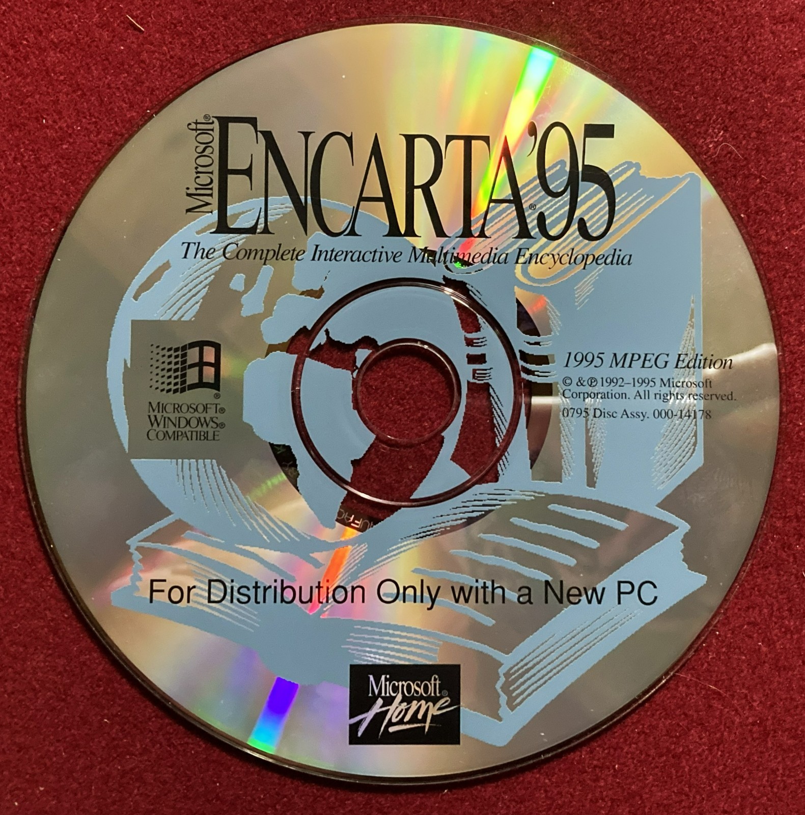 Vintage Digital CD, Microsoft Encarta '95,  The Complete Multimedia Encyclopedia