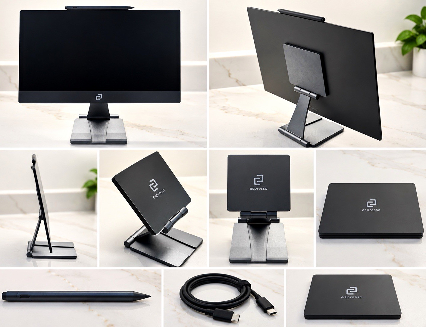 espresso Display 15 Touch Gen 1 Portable Monitor w/ Pen Stand & Mount