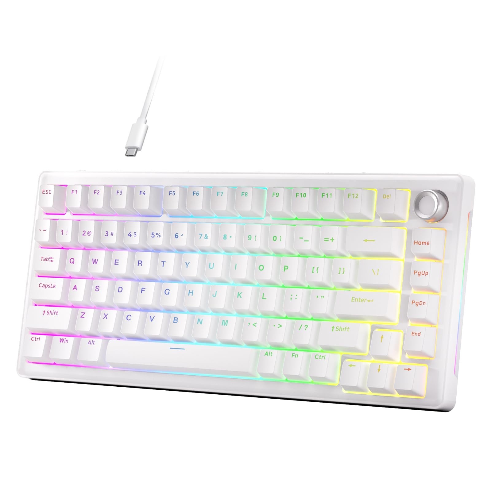 DIERYA DK81E 75% Mechanical Gaming Keyboard, Hot-Swappable, Pre-Lubed Linear ...