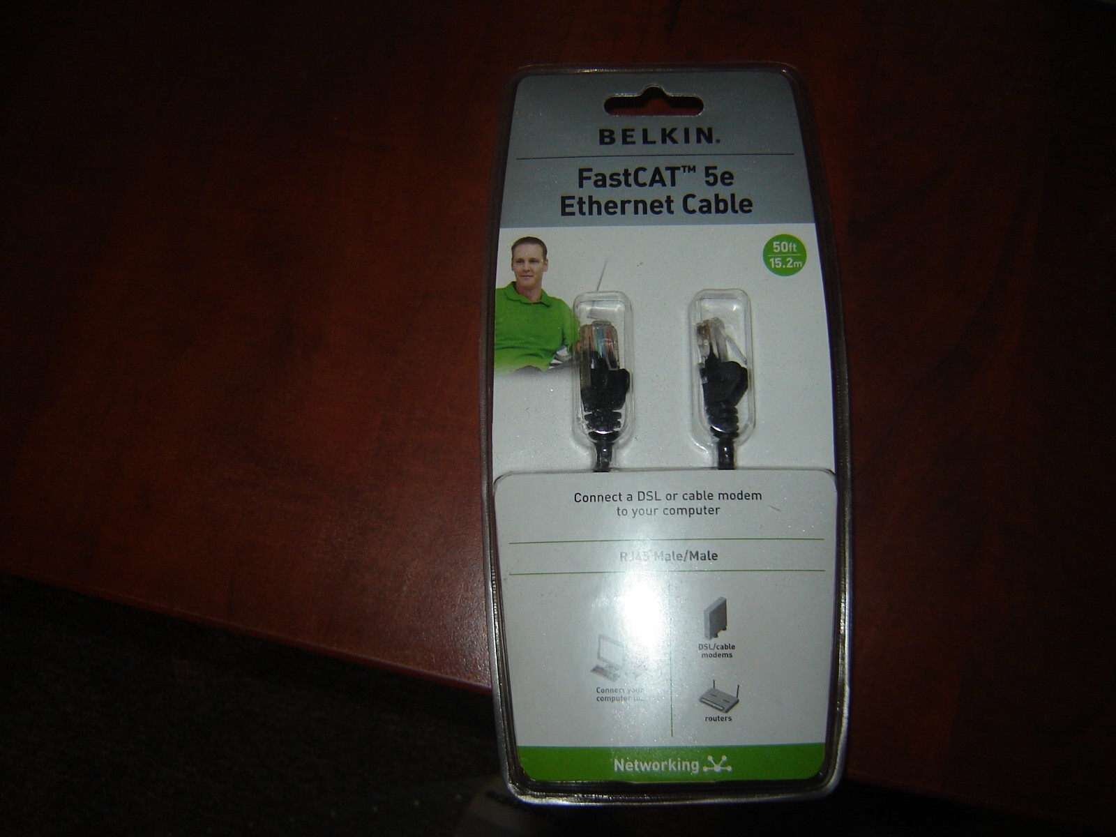 Belkin-cables Belkin FastCAT 5e Patch Cable, Black, Snagless, 50ft