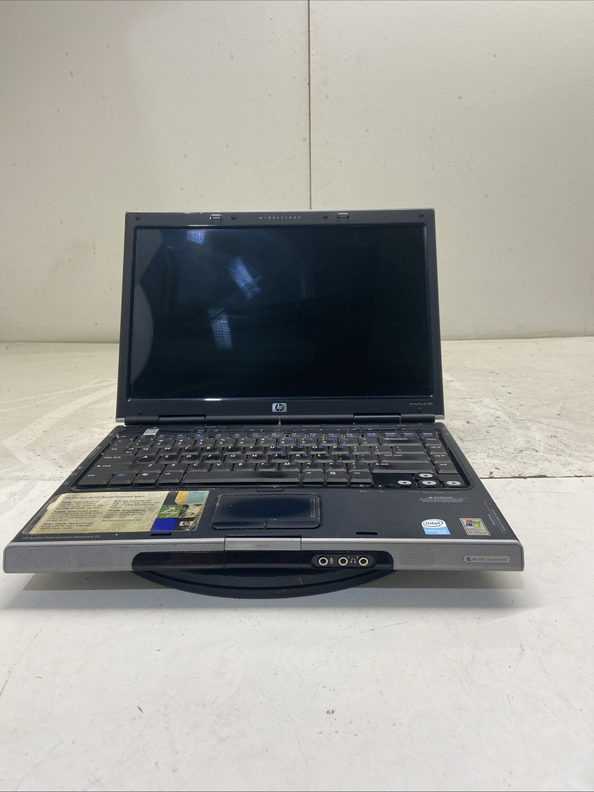 HP Pavilion DV1510US Intel Celeron M 1600MHz 512 MB NO HDD