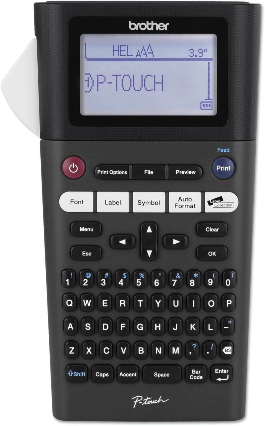 Brother P-touch, PTH300, Portable Label Maker, One-Touch Medium, Black 