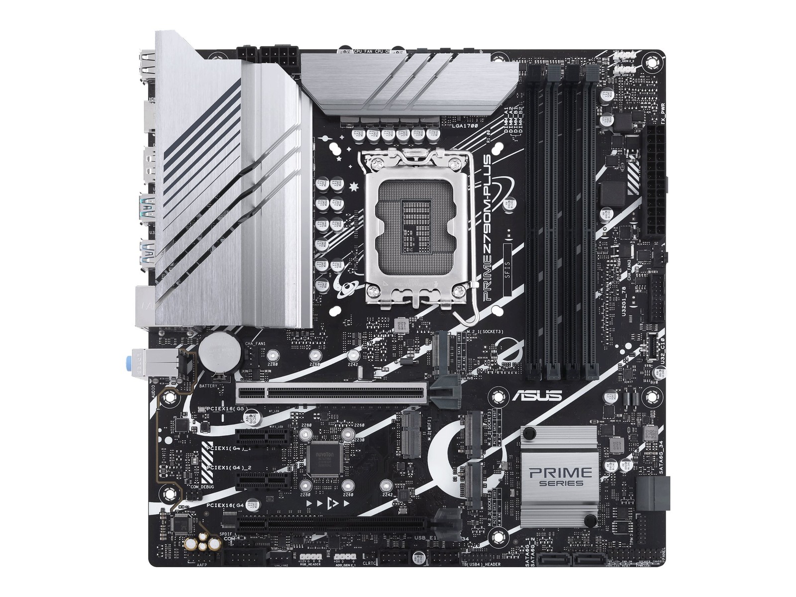 ASUS PRIME Z790M-PLUS, Intel, LGA 1700, Intel® Celeron®, 90MB1E70-M0EAY0