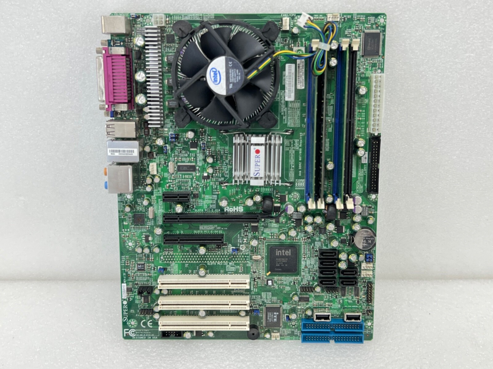 Supermicro C2SBA+II SLA4T Motherboard w/3GB Total RAM & CPU Fan | Great Conditio