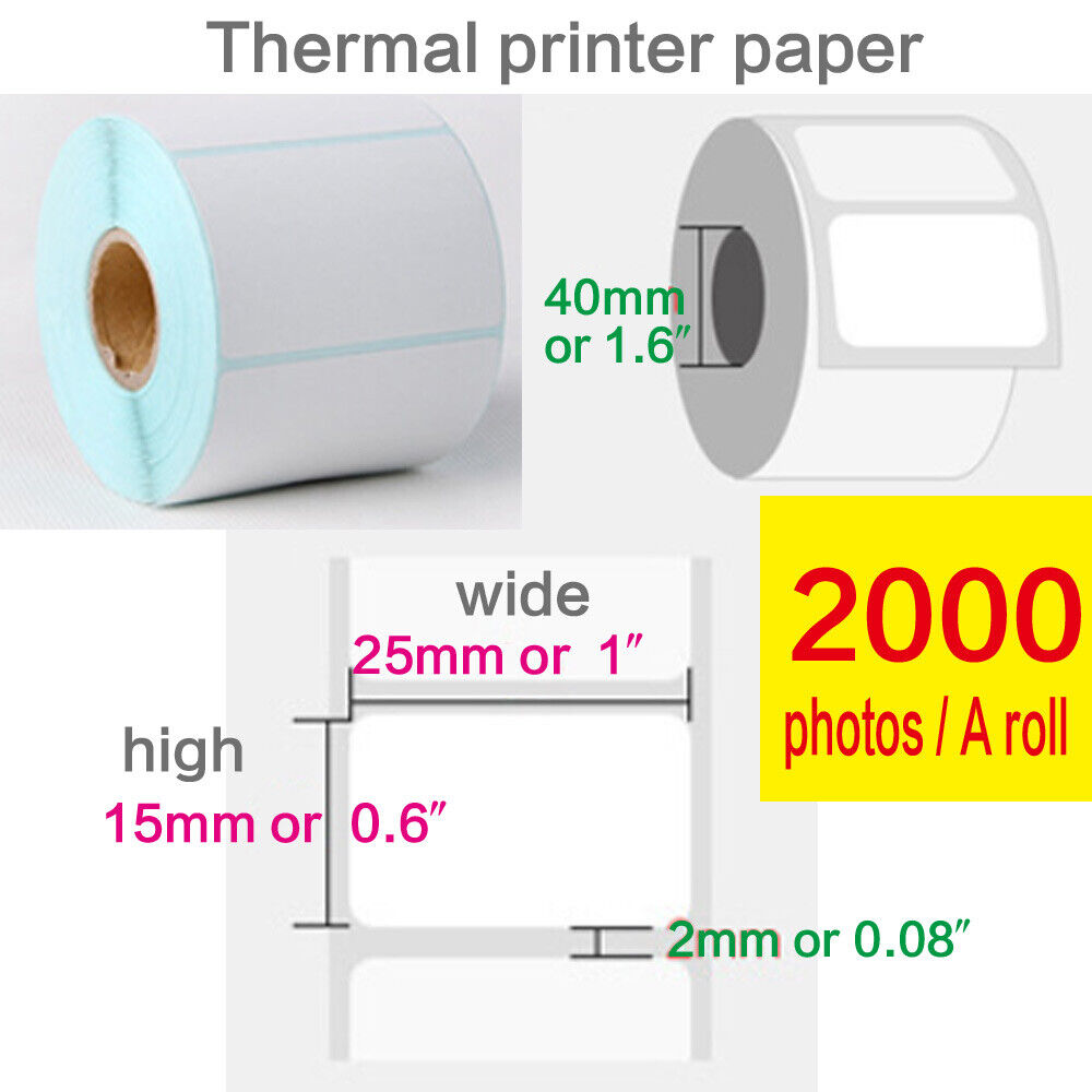 Thermal Label Price Tags Print Shipping Adress Paper Label Self Adhesive Lot