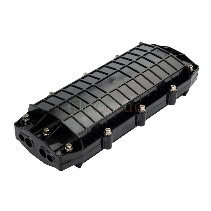 144 Core Horizontal Fiber Optic Splice 4 in 4 out Jointing Cable Box Closure Box