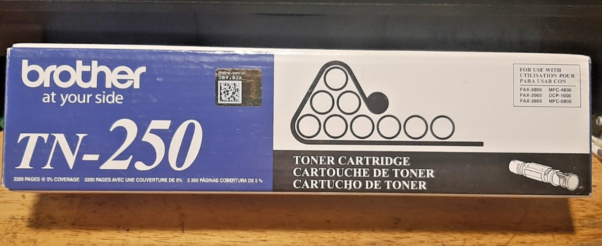Genuine Brother TN250 Black Toner Cartridge - New