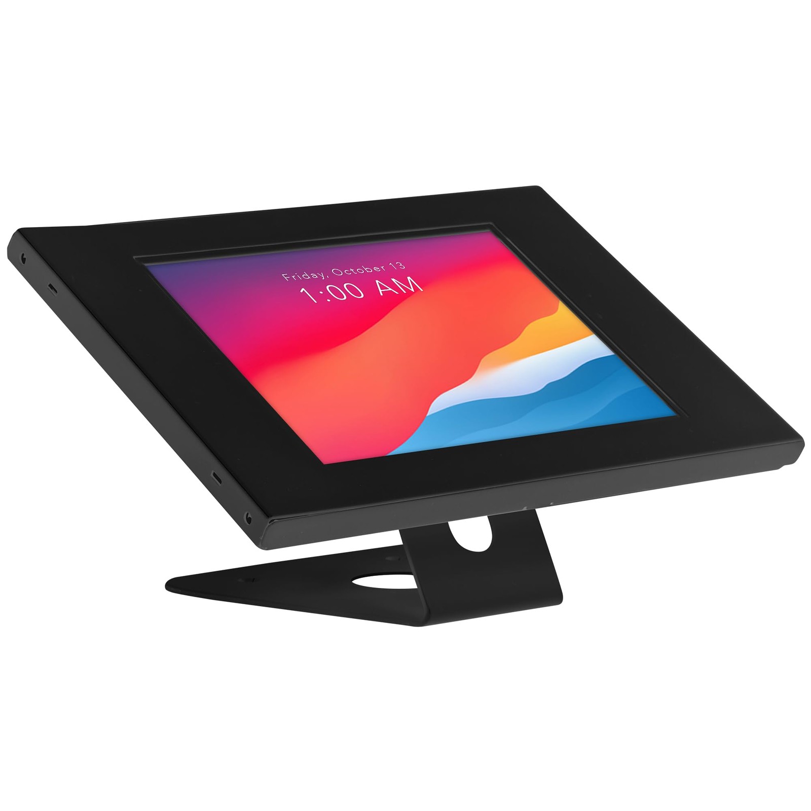 Mount-It iPad Kiosk Stand, Anti-Theft Countertop & Wall Mount, Black