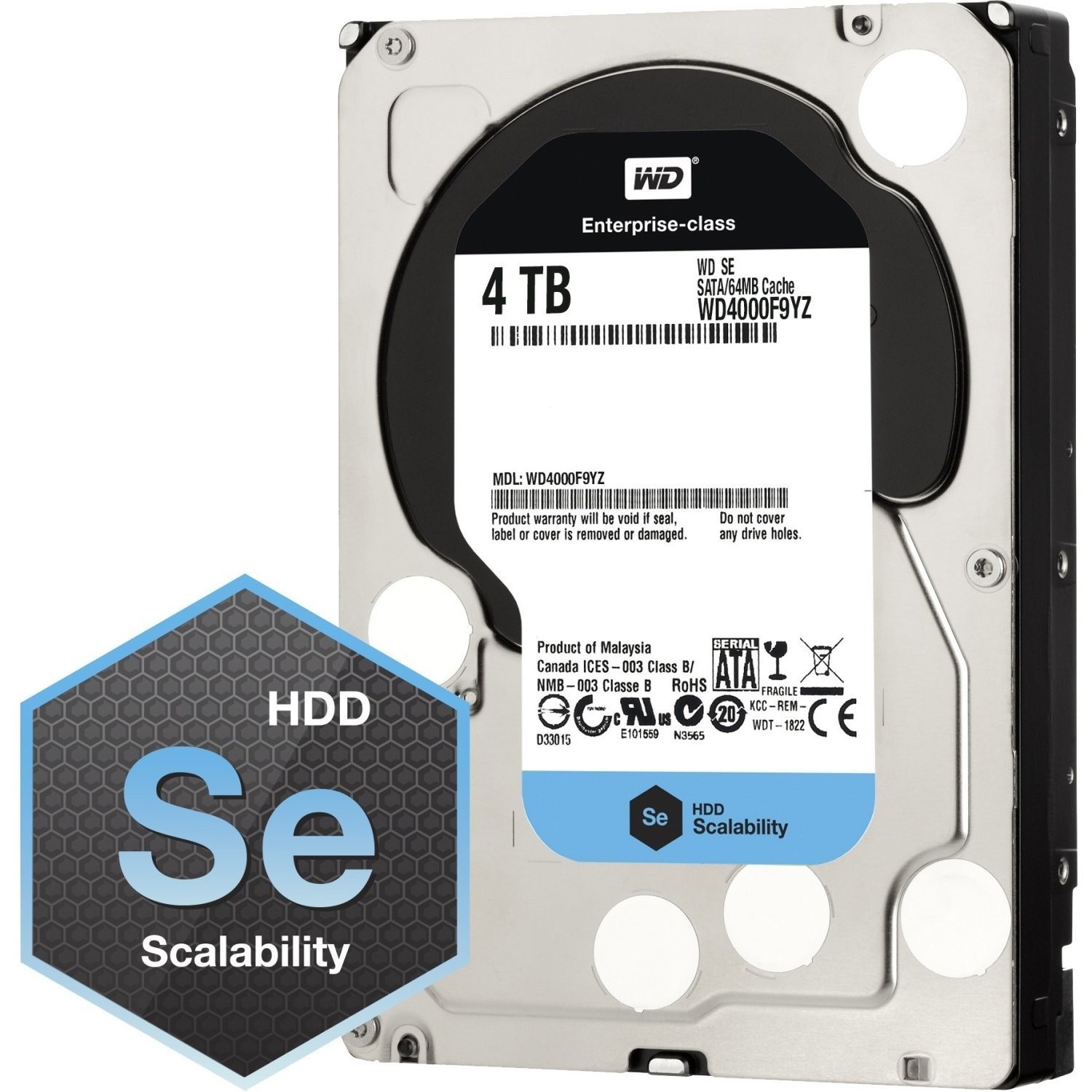 Western Digital Se Wd4000F9Yz 4Tb 7200Rpm Sata3/Sata 60 Gb/S 64Mb 3.5"Enterprise