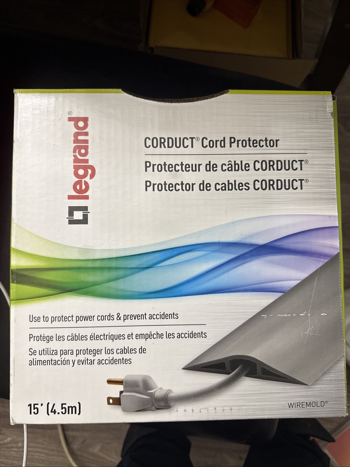 NEW LEGRAND WIREMOLD CDBK-15 CORDUCT OVERFLOOR CORD PROTECTOR RUBBER DUCT (H4)