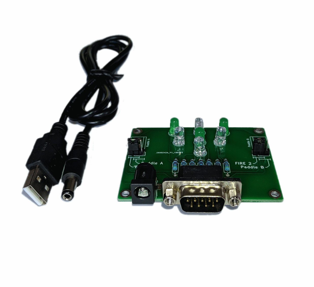 Amiga Joystick Tester LED Joy 9 Pin Amstrad + USB Cable