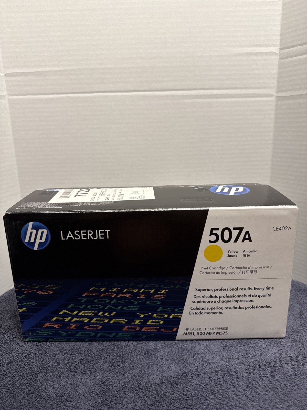 Genuine HP 507A Original Toner Cartridge - Yellow (CE402A)