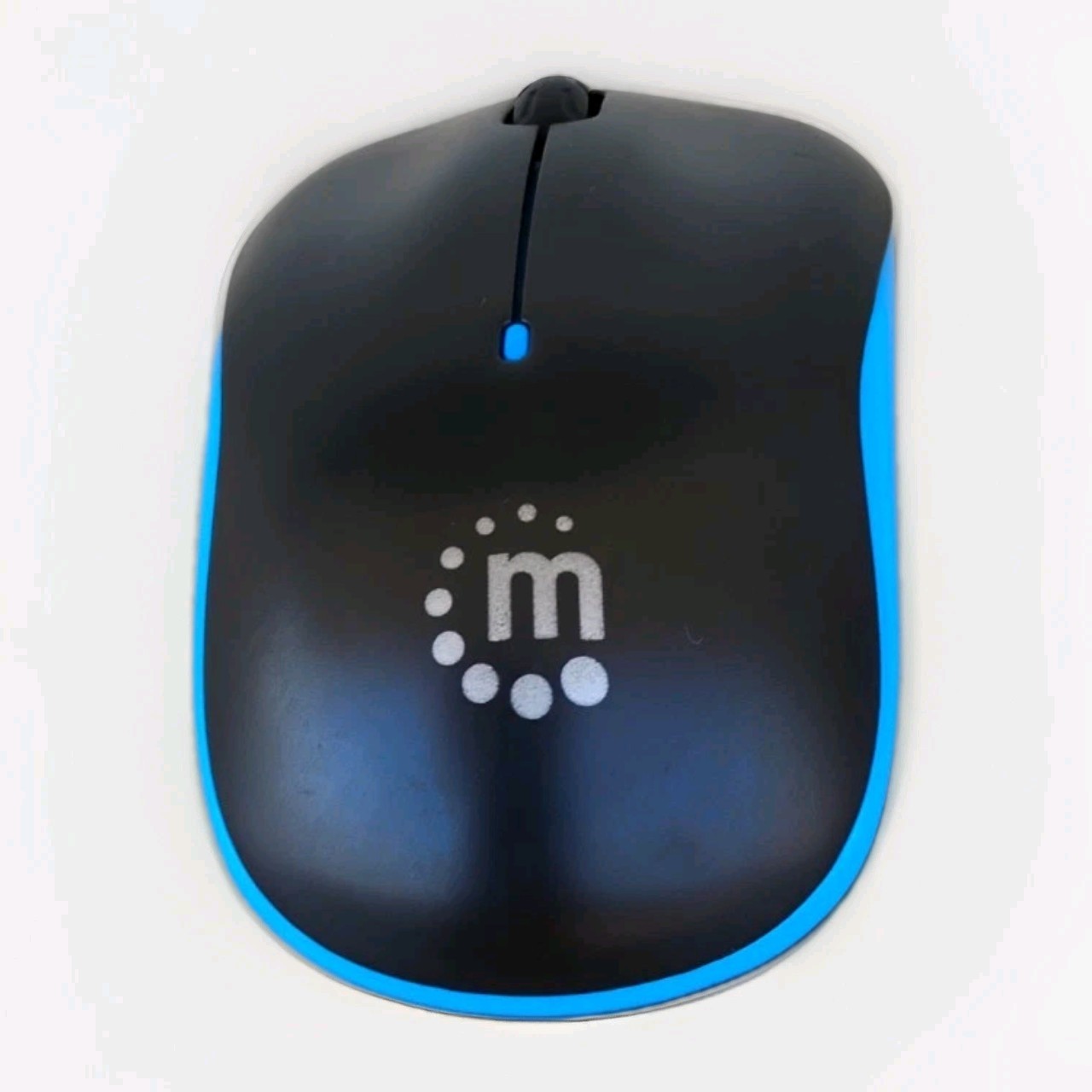 Manhattan Curve Wireless Optical Mouse (Blue Black)