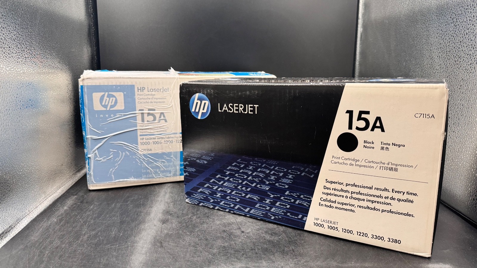 Lot of 2 Genuine HP 15A C7115A Black Toner Cartridge  1200 3300