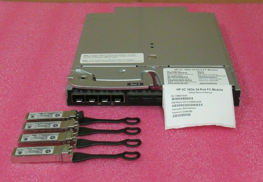 HP 759863-001 751467-001 VC 16Gb 24-Port FC Module For C-Class Blade System