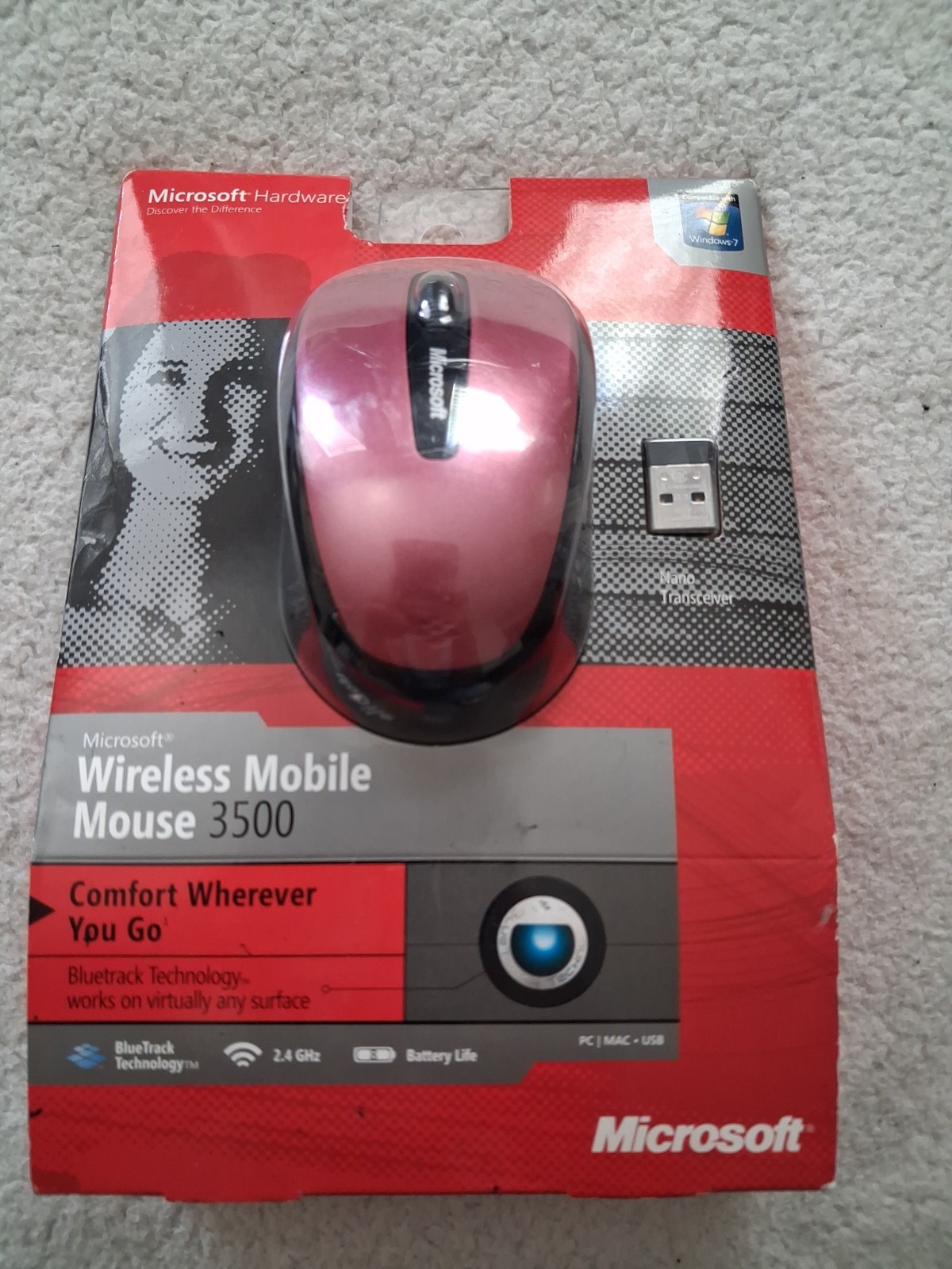 Microsoft Wireless Mobile Mouse 3500 Model 1427, 1447 NEW