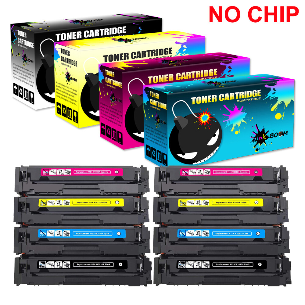 8 Toner replace for HP CF415A NOCHIP W2030A-3A Color LaserJet M479dw M479fdn