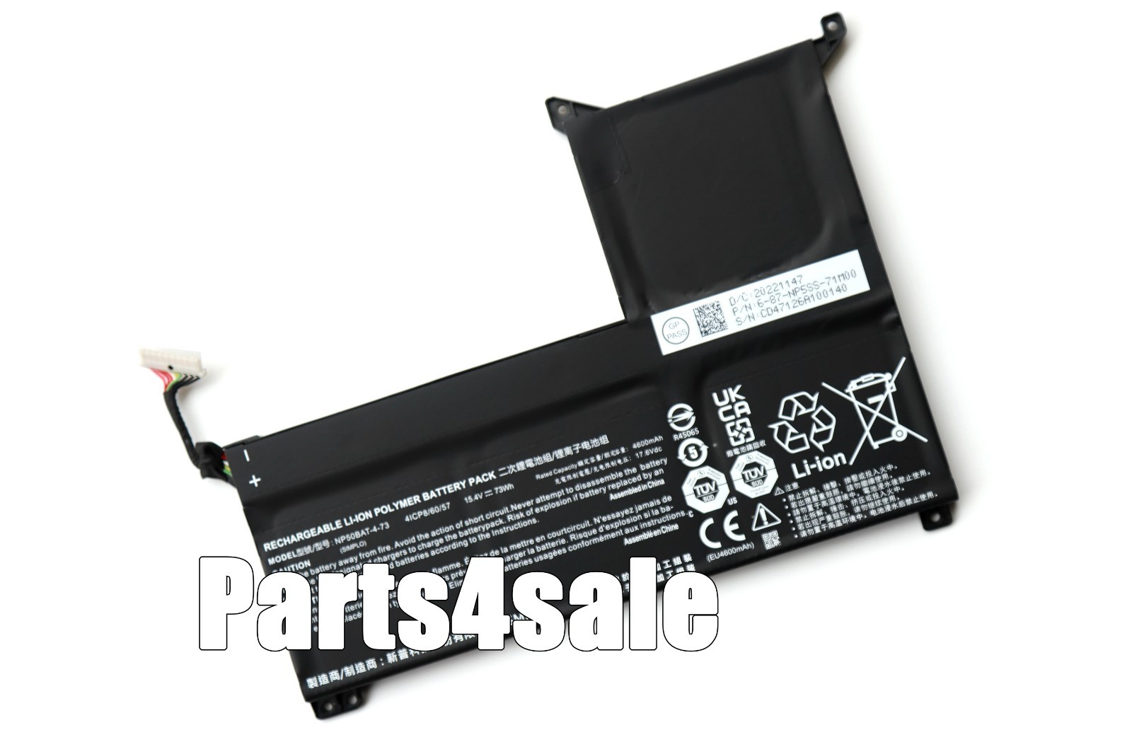 Genuine NP50BAT-4-73 Battery for Clevo NP50SNC XMG Focus 15 17-E23 16-E23 15-E23