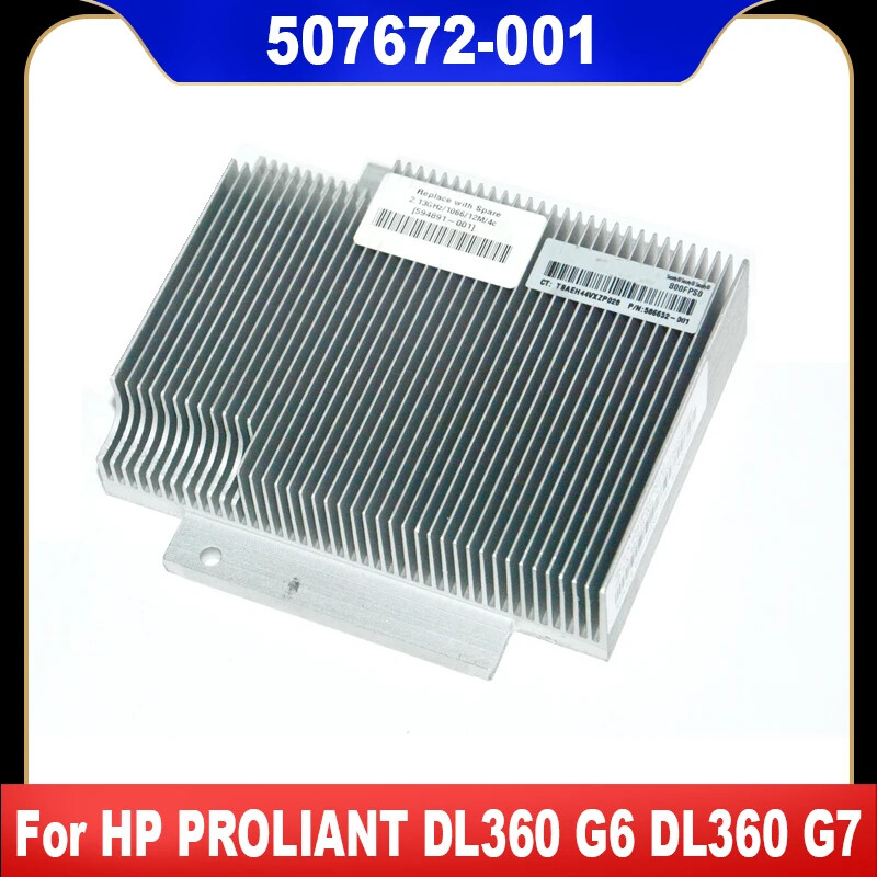 507672-001 462628-001 For HP DL360 G6 G7 Heatsink Cooler Radiator High Quality