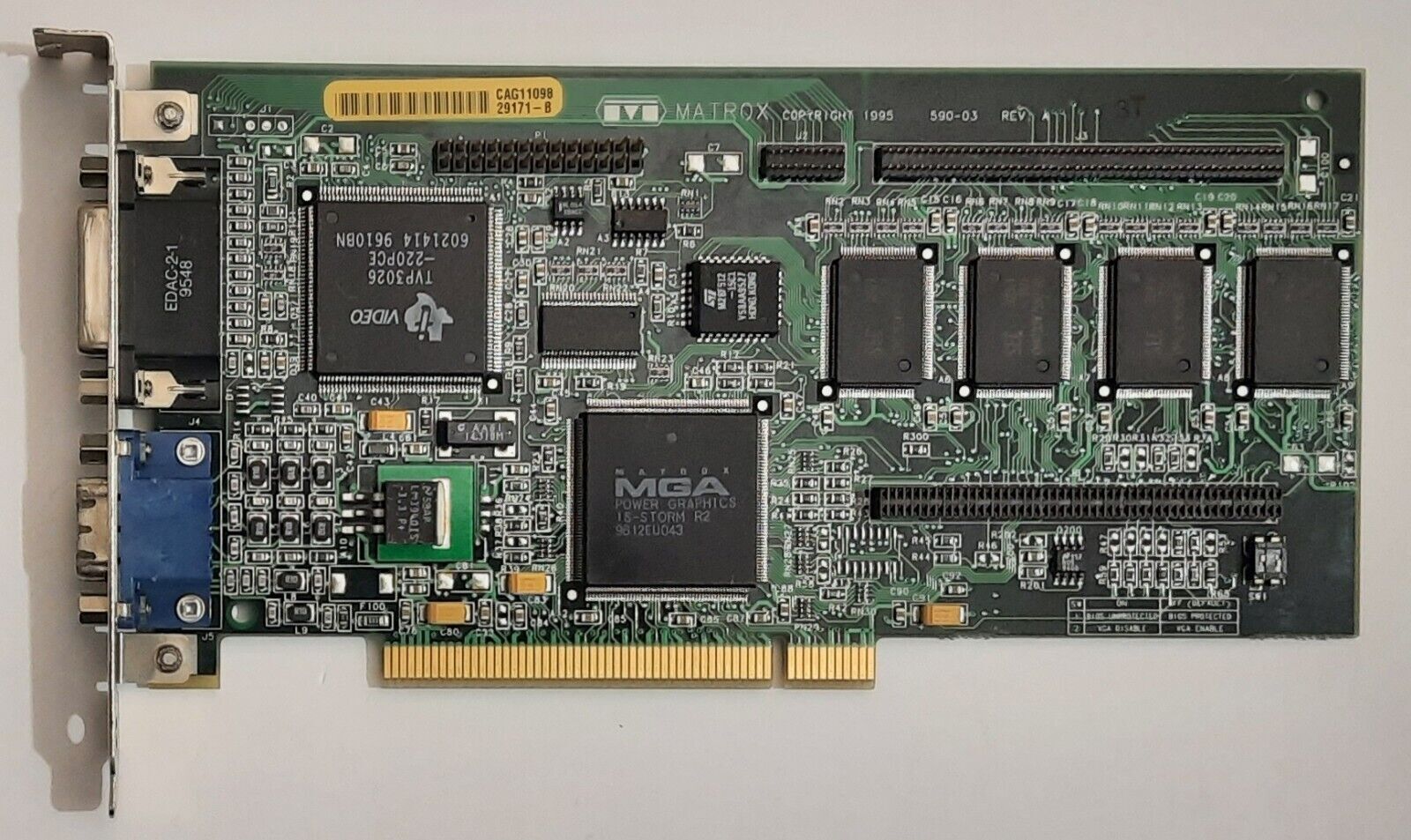 Matrox Millennium PCI Graphics Card (IS-STORM R2, MIL/4N, 4MB, Retro, 1996)