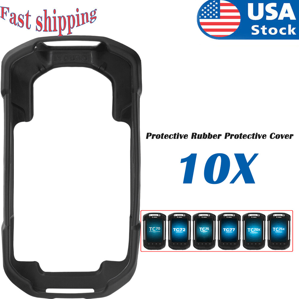 10PCS Protective Rubber case Cover For Zebra  TC70 TC72 TC75 TC77 TC70X