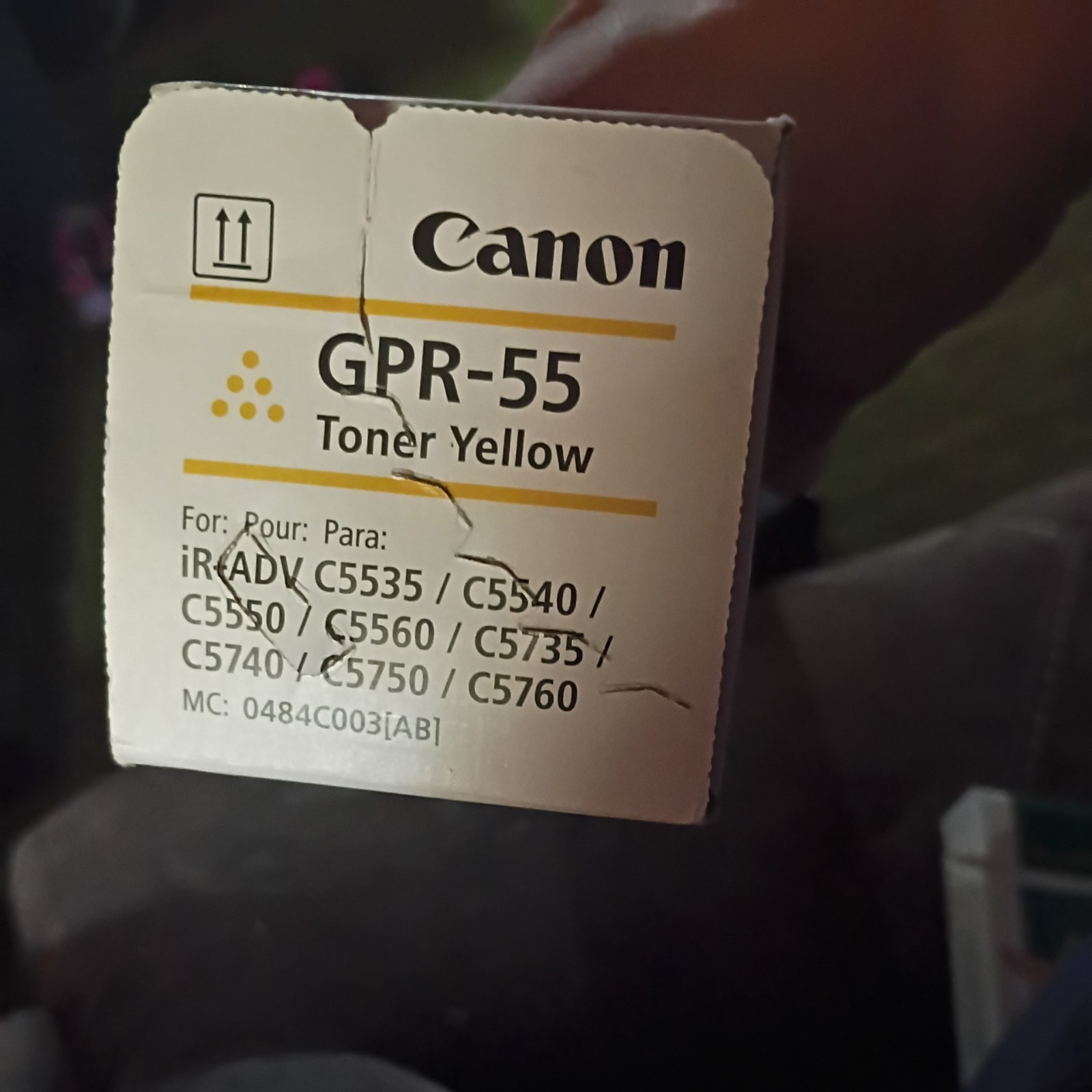 Canon Genuine GPR-55 YELLOW Toner 0484C003(AB) OEM Sealed *Ships Fast*