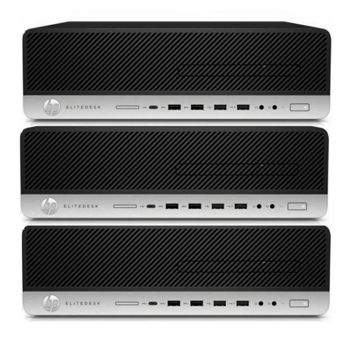Lot of 3 HP EliteDesk 800 G3 SFF Computer Core i5 8GB Ram 128GB SSD Windows 11