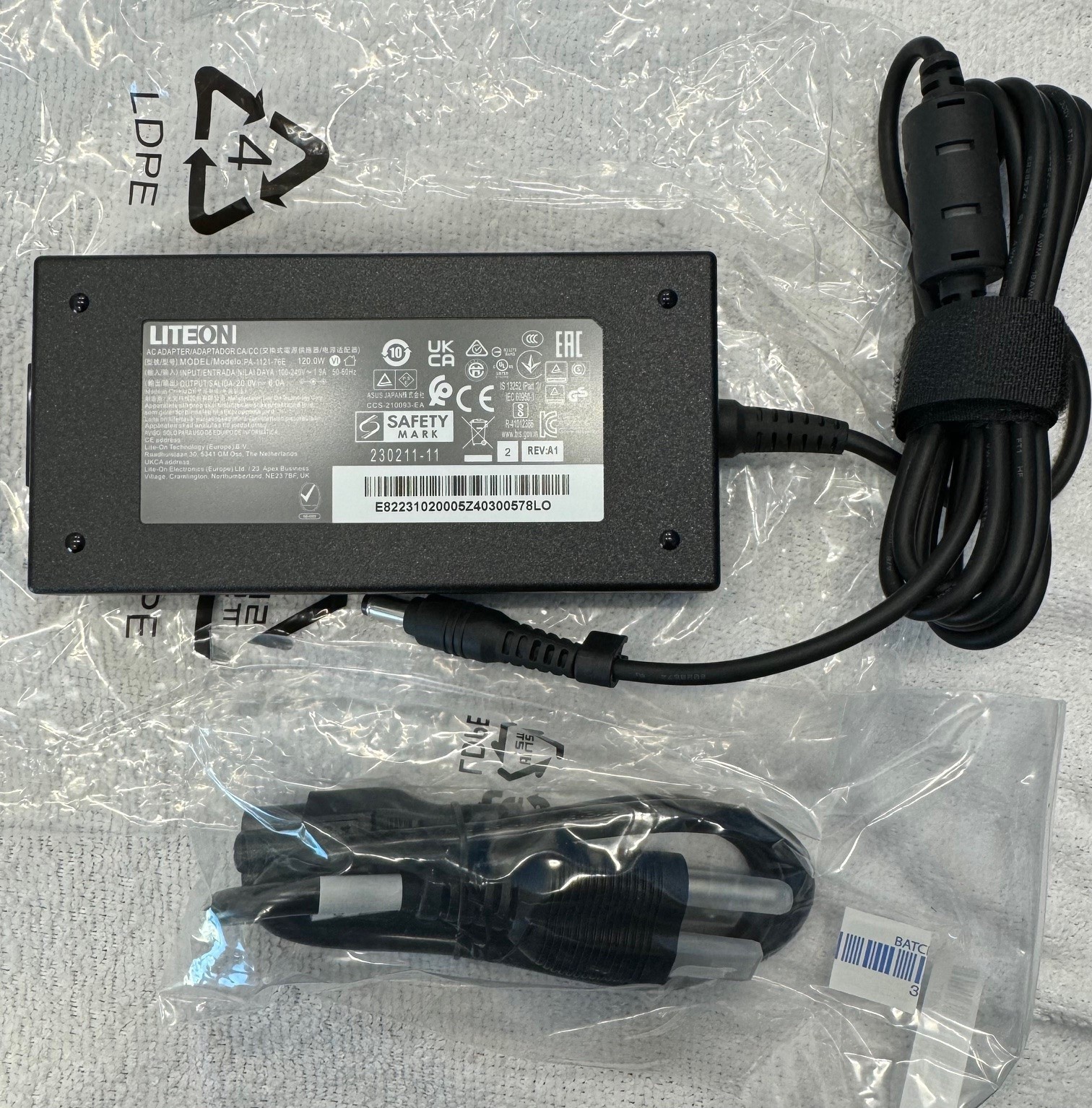 120W NEW LiteOn 20V 6A A17-120P2A For Intel NUC 13 Pro NUC13VYK Genuine Charger