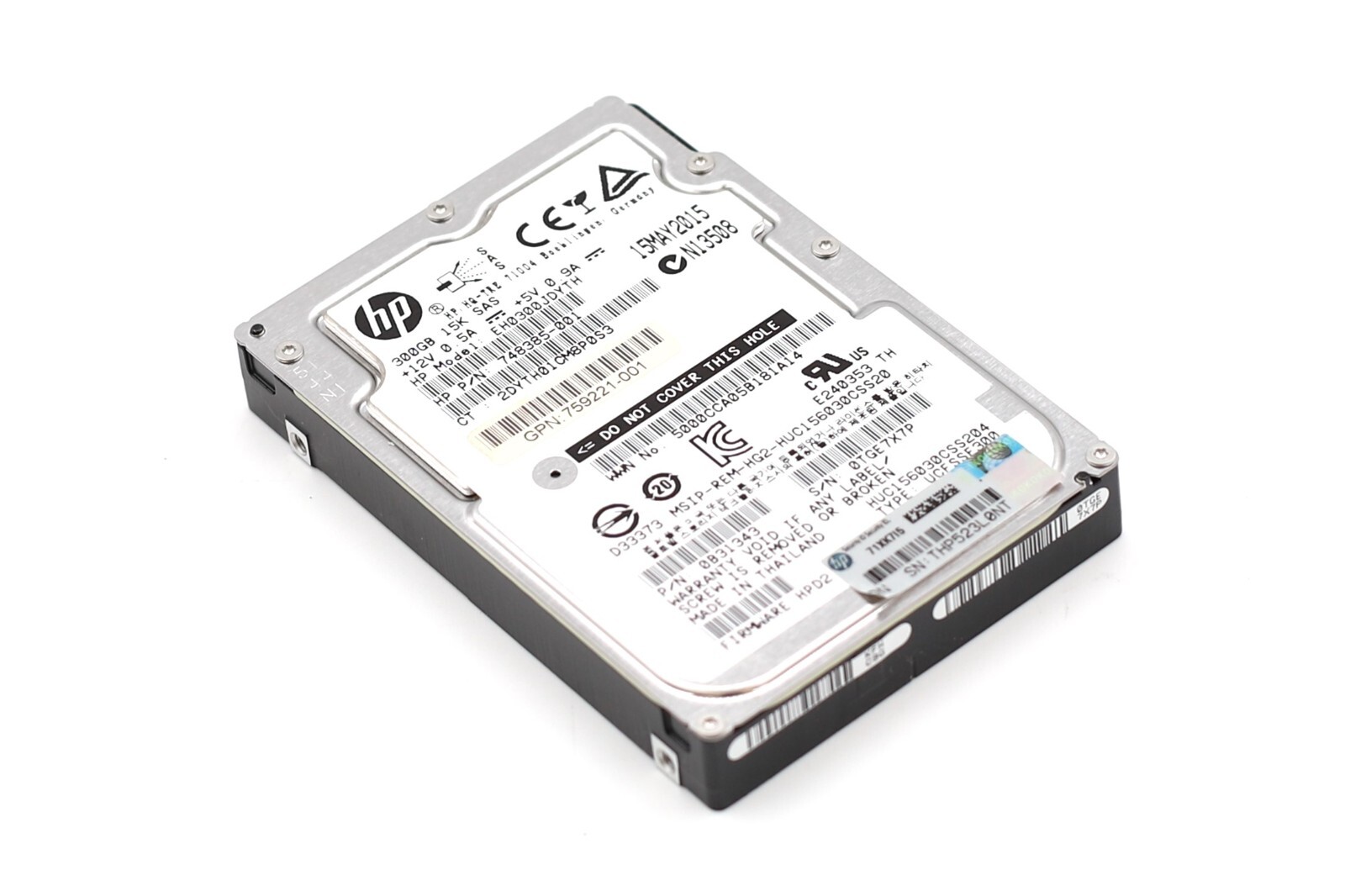 HP EH0300JDYTH 300GB 2.5" 12Gb/s 15K RPM SAS Server Drive P/N: 759221-001 Tested