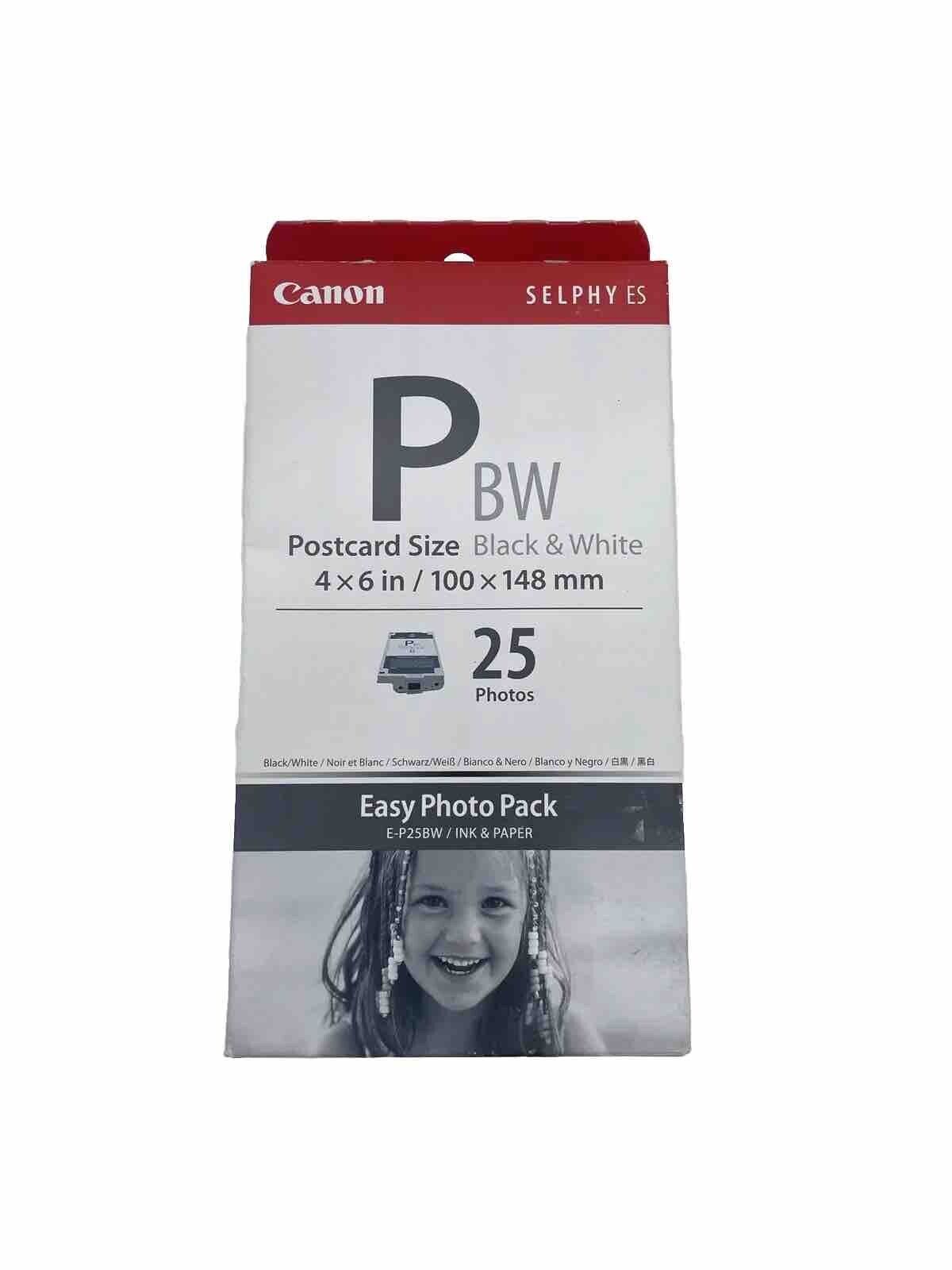Canon Easy Photo Pack E-P25BW SELPHY Postcard Size 4\