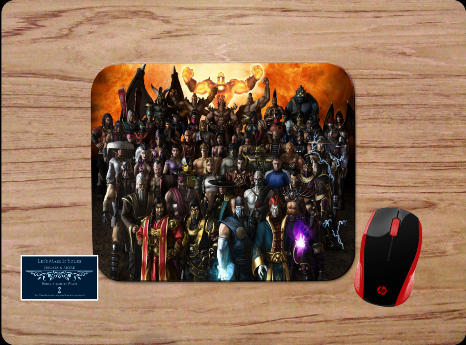 MORTAL KOMBAT CHARACTER COLLAGE AWESOME PC MOUSE PAD DESK MAT HOME OFFICE GIFT