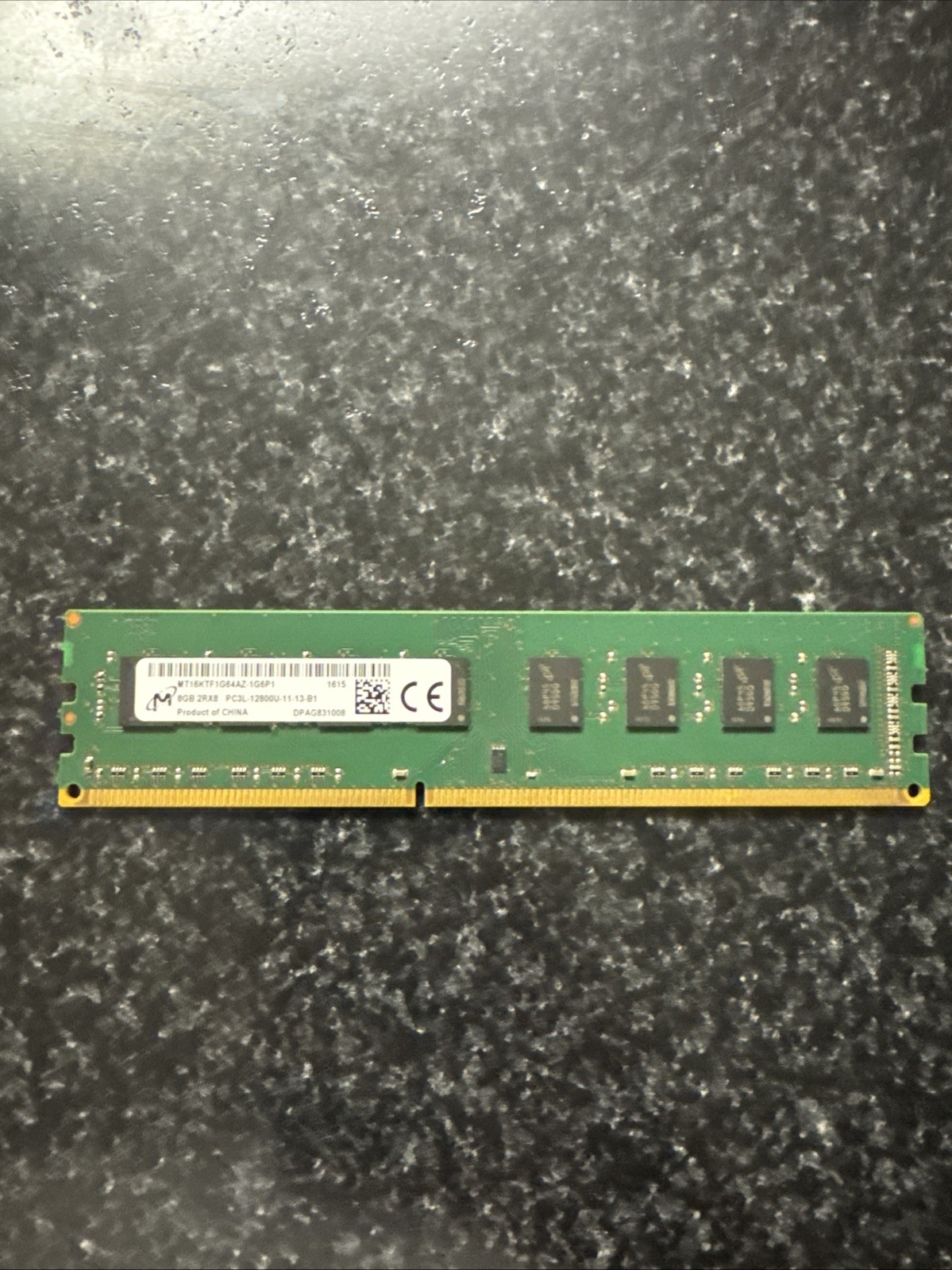 8GB 2RX8 PC3L-12800U-11-13-B1 Desktop Memory RAM  MT16KTF1G64AZ-1G6P1